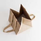 Крафтовый пакет с ручками-лентами