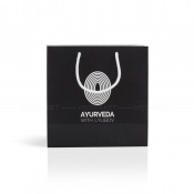 Стандартный бумажный пакет с ручками-шнурками