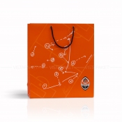 Стандартный бумажный пакет с ручками-шнурками